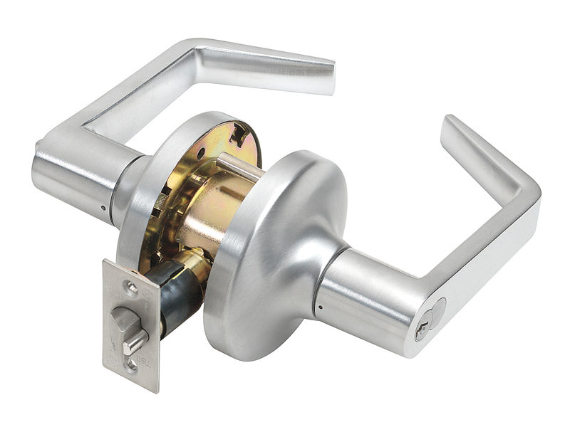 TELL - Tell Cortland Satin Chrome Entry Lockset 2 in. [CL100012]