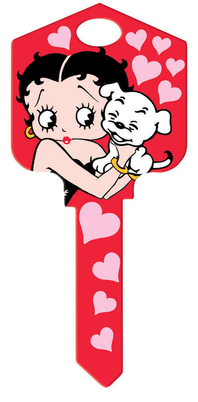 HILLMAN - Hillman Betty Boop Pals Forever House Key Blank 66/97 KW1/KW10 Single For Kwikset and Titan Locks - Case of 5