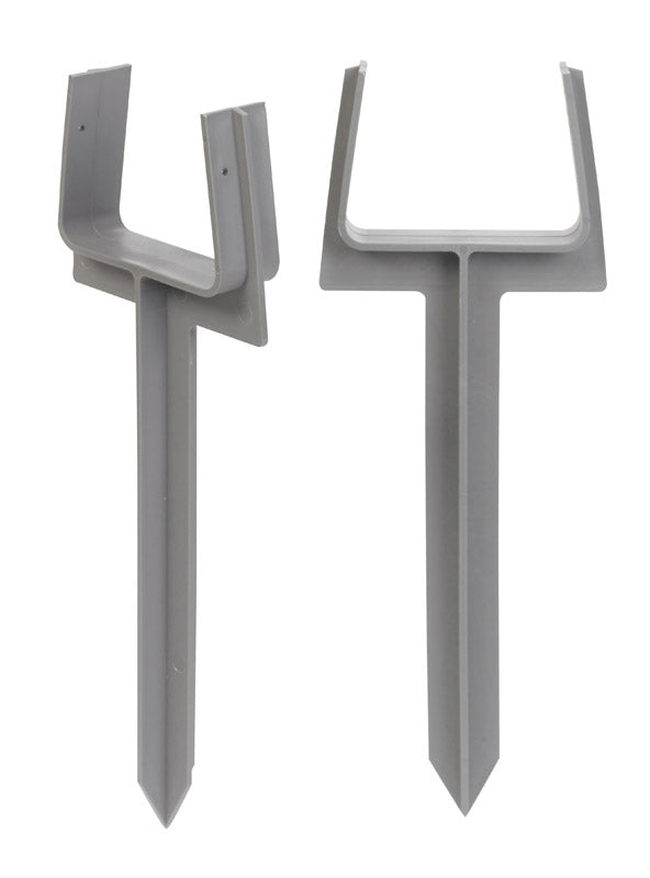 AMERIMAX - Amerimax 10.5 in. H X 3 in. W X 2 in. L Gray Vinyl K Downspout Anchor