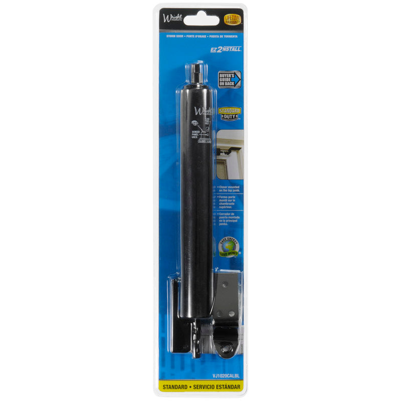 WRIGHT - Wright Black Aluminum Pneumatic Door Closer [VJ1020CALBL]