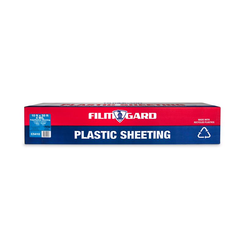 FILM-GARD - Film-Gard Plastic Sheeting 4 mil X 10 ft. W X 50 ft. L Polyethylene Clear 1 pk