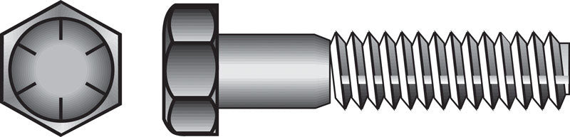 HILLMAN - Hillman 3/8 in. D X 1 in. L Heat Treated Steel Hex Head Cap Screw 100 pk