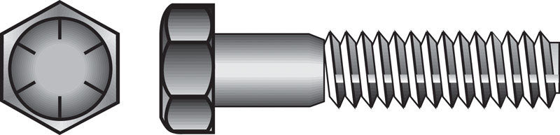 HILLMAN - Hillman 3/8 in. D X 1-1/4 in. L Heat Treated Steel Hex Head Cap Screw 100 pk