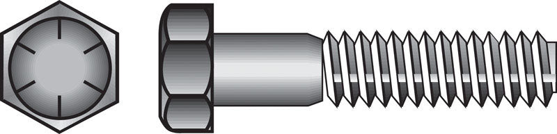 HILLMAN - Hillman 3/8 in. D X 3-1/2 in. L Heat Treated Steel Hex Head Cap Screw 50 pk