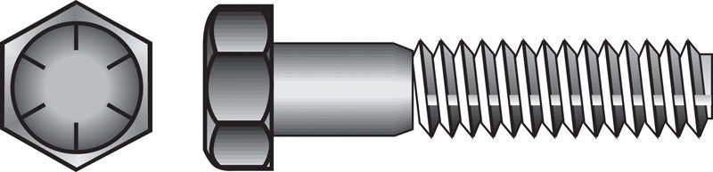 HILLMAN - Hillman 7/16 in. D X 1 in. L Heat Treated Steel Hex Head Cap Screw 100 pk