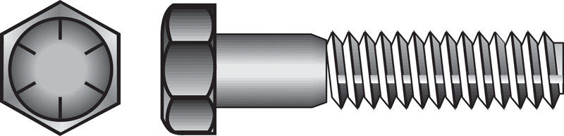 HILLMAN - Hillman 1/2 in. D X 2 in. L Heat Treated Steel Hex Head Cap Screw 50 pk