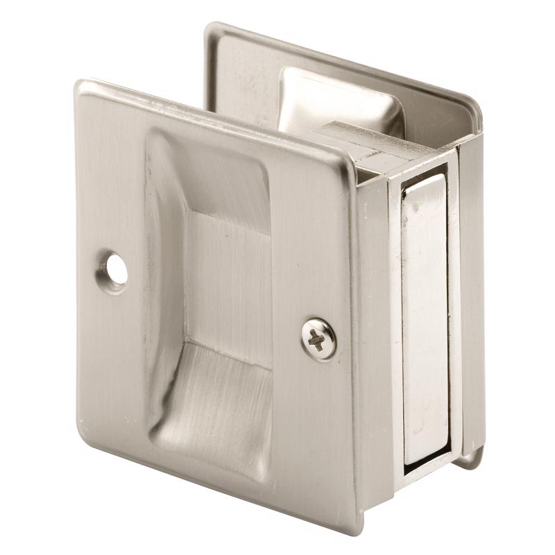 PRIME-LINE - Prime-Line 2.5 in. L Satin Nickel Silver Brass Pocket Door Pull [N 7238]