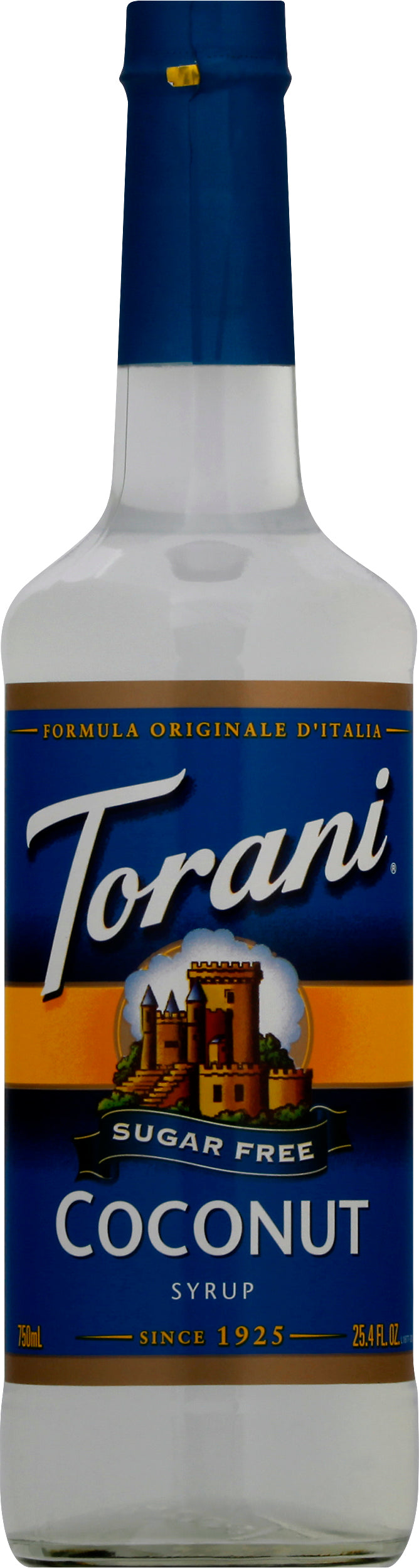 Torani Sugar Free Coconut Syrup 25.4 oz - Case of 12