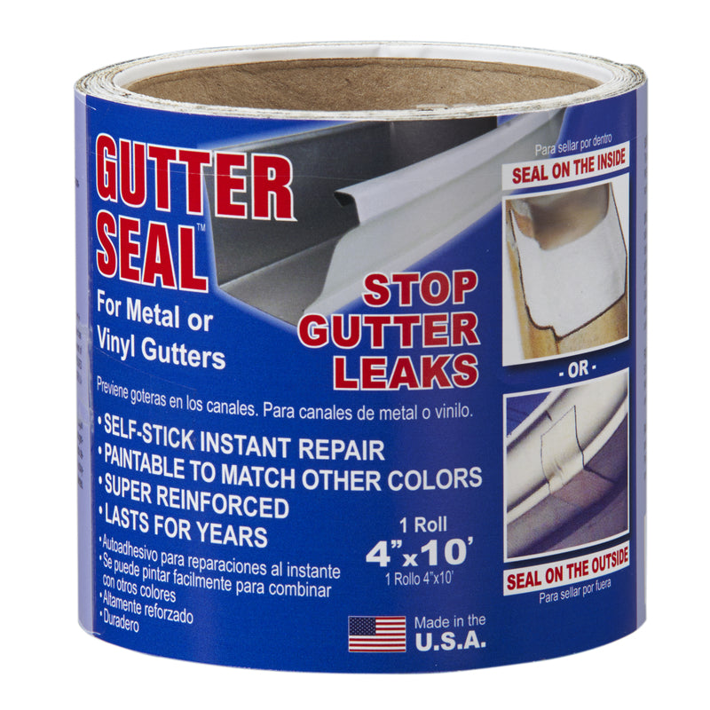 GUTTER SEAL - Gutter Seal 4 in. W X 10 ft. L Aluminum Gutter Seal Liner Clear