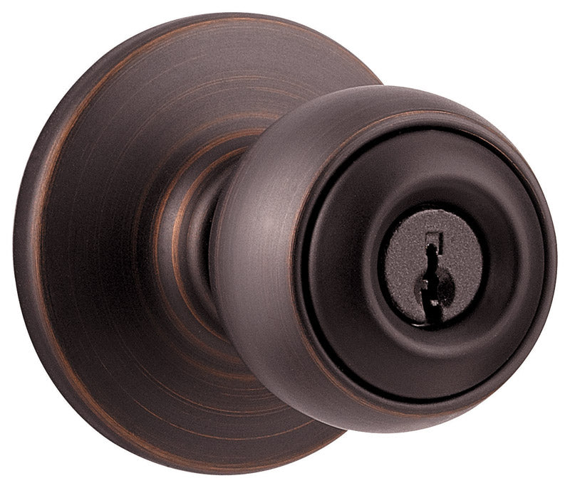 KWIKSET - Kwikset Polo Venetian Bronze Entry Lockset 1-3/4 in.