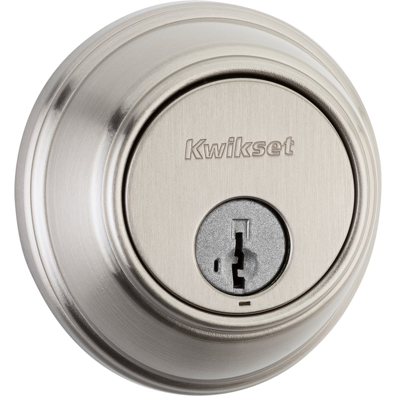 KWIKSET - Kwikset SmartKey Satin Nickel Metal Deadbolt [98160-002]