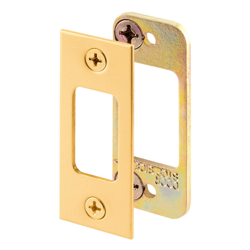 PRIME-LINE - Prime-Line 2.75 in. H X 1.125 in. L Brass-Plated Steel Latch Strike Plate