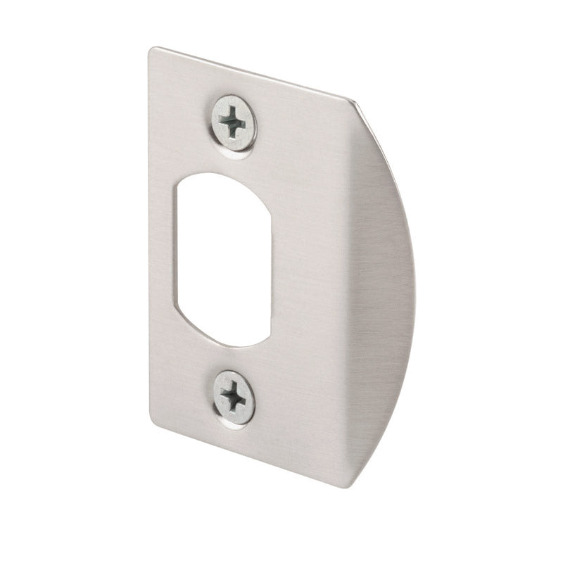 PRIME-LINE - Prime-Line 2-1/4 in. H X 1-5/8 in. L Satin Nickel Steel Latch Strike Plate