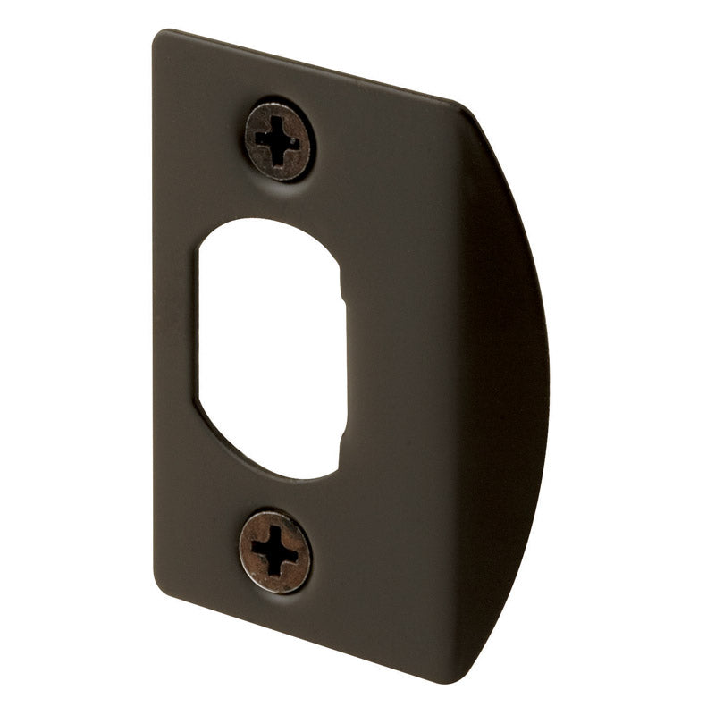 PRIME-LINE - Prime-Line 2.25 in. H X 1.44 in. L Classic Bronze Steel Latch Strike Plate