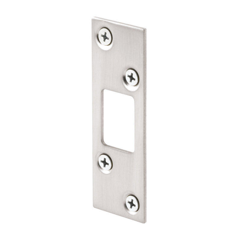 PRIME-LINE - Prime-Line 3.625 in. H X 1.25 in. L Satin Nickel Steel High Security Deadbolt Strike