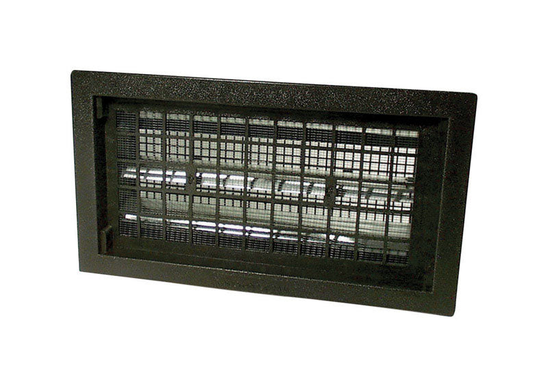 AIR VENT - Air Vent 9.5 in. H X 17.1 in. W Black Plastic Automatic Foundation Vent