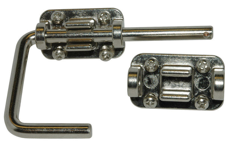 BARTON KRAMER - Barton Kramer Chrome Metal Sliding Glass Door Security Latch