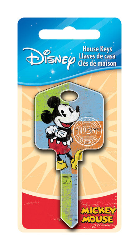 HILLMAN - Hillman Disney Mickey Mouse House Key Blank 66/97 KW1/KW10 Single For Kwikset and Titan Locks - Case of 5 [87626]