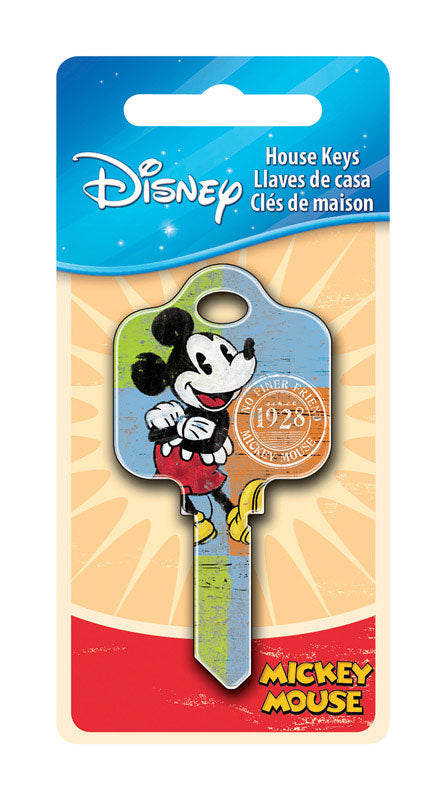 HILLMAN - Hillman Disney Mickey Mouse House Key Blank 68 SC1 Single For Schlage Locks - Case of 5 [87650]