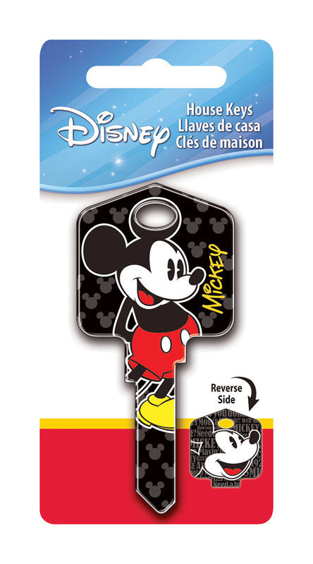 HILLMAN - Hillman Disney Mickey Mouse House Key Blank 66/97 KW1/KW10 Single For Kwikset and Titan Locks - Case of 5 [87625]