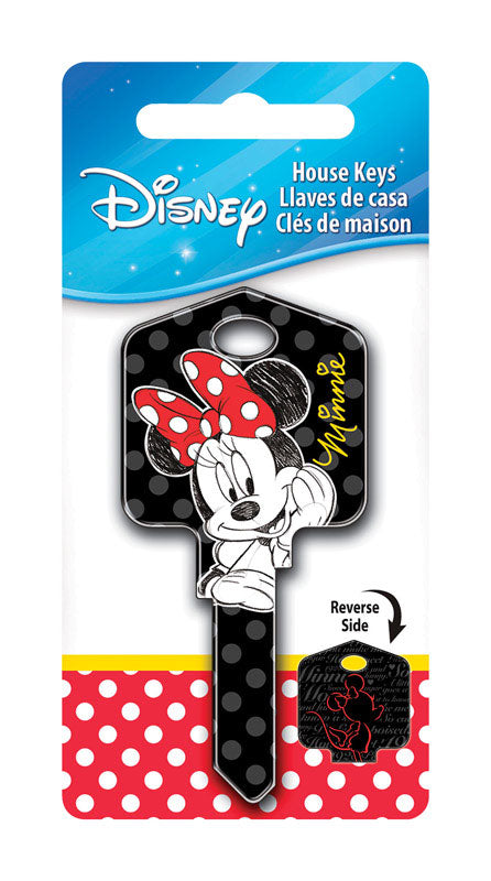 HILLMAN - Hillman Disney Minnie Mouse House Key Blank 66/97 KW1/KW10 Single For Kwikset and Titan Locks - Case of 5