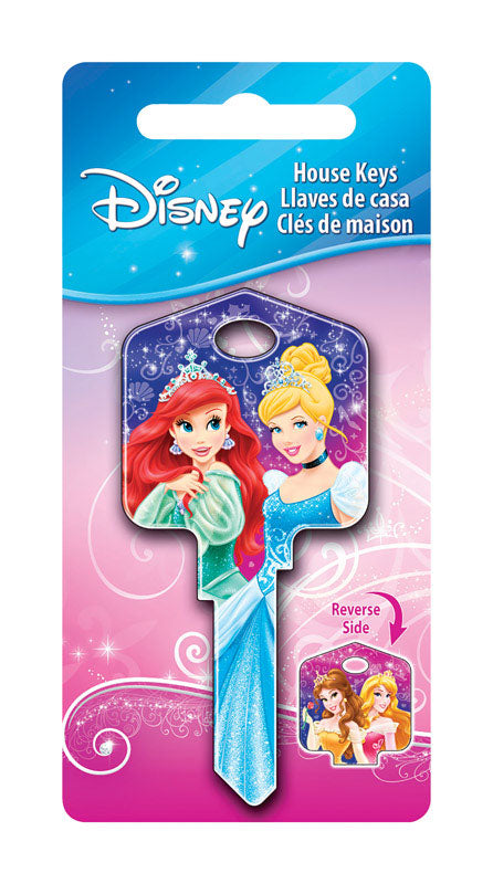 HILLMAN - Hillman Disney Princesses House Key Blank 66/97 KW1/KW10 Single For Kwikset and Titan Locks - Case of 5