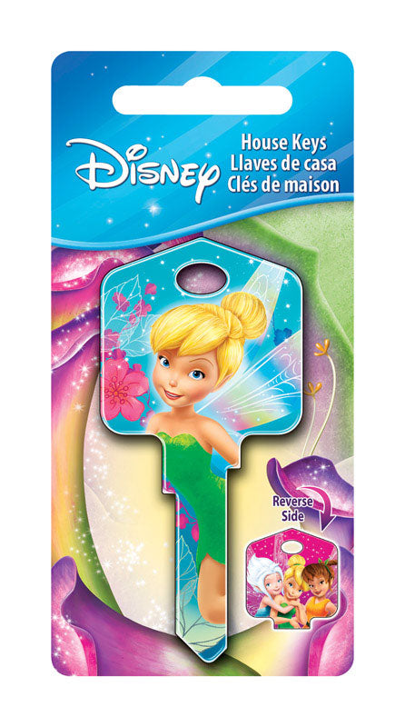 HILLMAN - Hillman Disney Fairies House Key Blank 66/97 KW1/KW10 Single For Kwikset and Titan Locks - Case of 5