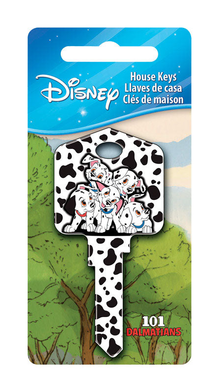 HILLMAN - Hillman Disney 101 Dalmatians House Key Blank 66/97 KW1/KW10 Single For Kwikset and Titan Locks - Case of 5