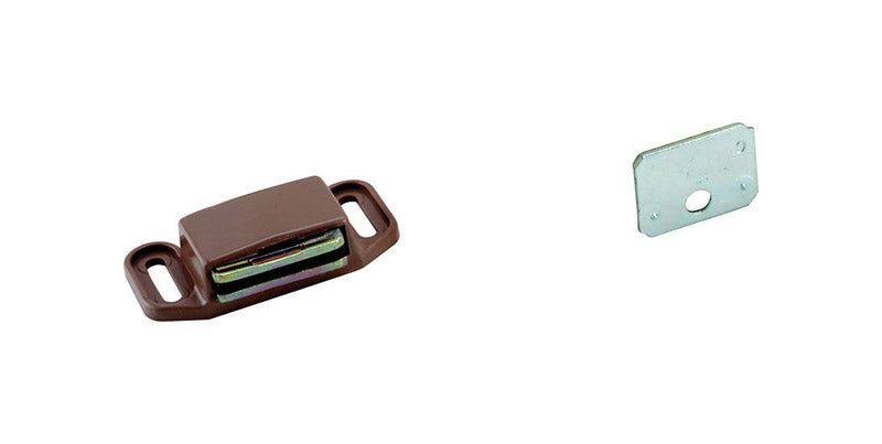 AMEROCK - Amerock 1-1/8 in. W X 2 in. D Nickel Plastic Magnetic Catch