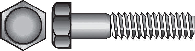 HILLMAN - Hillman 5/8 in. D X 4 in. L Hot Dipped Galvanized Steel Hex Bolt 25 pk