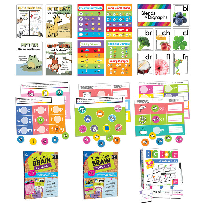 CARSON DELLOSA EDUCATION - Literacy Classroom Teacher Bundle K-2