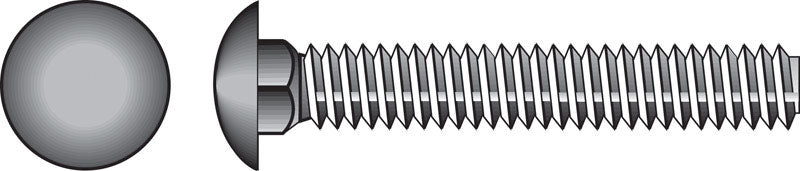 HILLMAN - Hillman 1/4 in. X 1-1/2 in. L Hot Dipped Galvanized Steel Carriage Bolt 100 pk