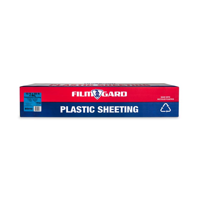 FILM-GARD - Film-Gard Plastic Sheeting 4 mil X 10 ft. W X 50 ft. L Polyethylene Black 1 pk