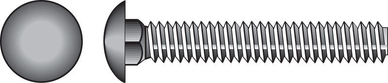 HILLMAN - Hillman 1/4 in. X 4 in. L Hot Dipped Galvanized Steel Carriage Bolt 100 pk