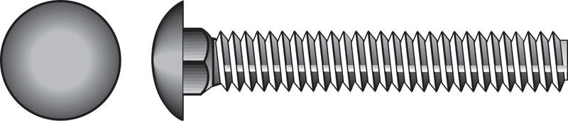 HILLMAN - Hillman 5/16 in. X 1 in. L Hot Dipped Galvanized Steel Carriage Bolt 100 pk