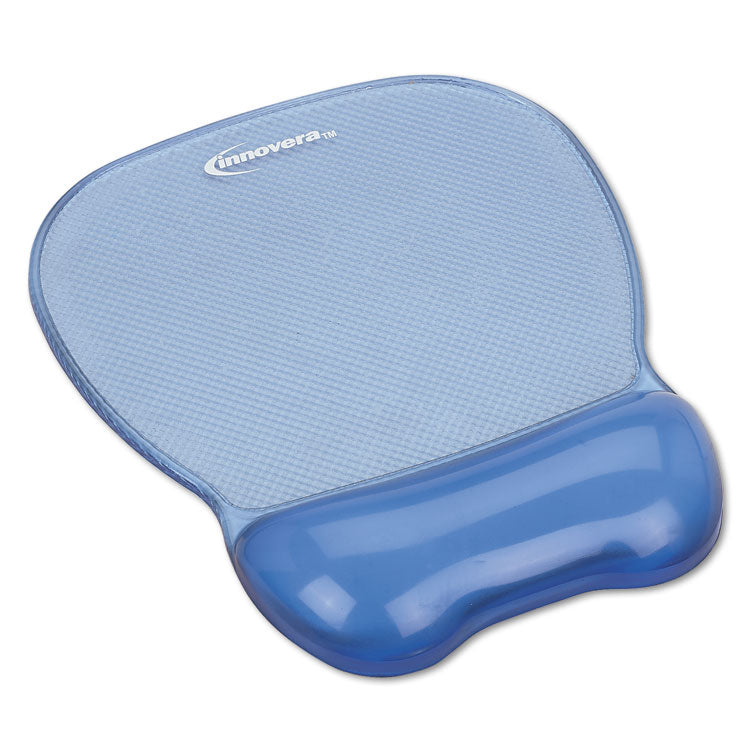 Innovera - Mouse Pad with Gel Wrist Rest, 8.25 x 9.62, Blue