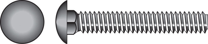 HILLMAN - Hillman 5/16 in. X 2 in. L Hot Dipped Galvanized Steel Carriage Bolt 100 pk