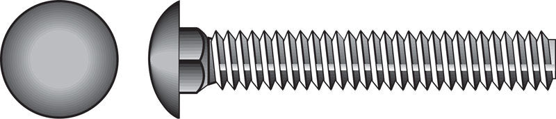 HILLMAN - Hillman 3/8 in. X 1-1/2 in. L Hot Dipped Galvanized Steel Carriage Bolt 100 pk