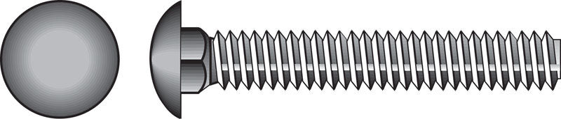 HILLMAN - Hillman 3/8 in. X 6 in. L Hot Dipped Galvanized Steel Carriage Bolt 50 pk