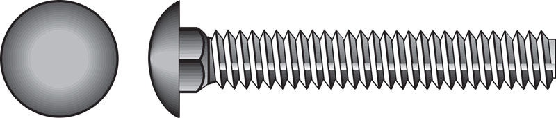 HILLMAN - Hillman 1/2 in. X 2 in. L Hot Dipped Galvanized Steel Carriage Bolt 50 pk