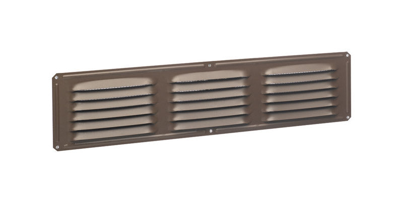 AIR VENT - Air Vent 4 in. H X 16 in. L Brown Aluminum Undereave Vent - Case of 24