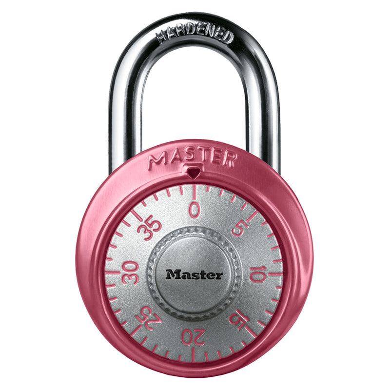 MASTER LOCK - Master Lock 2 in. H X 7/8 in. W X 1-7/8 in. L Steel 3-Dial Combination Padlock [1530DPNK]