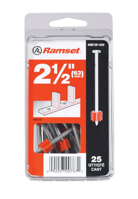 RAMSET - Ramset 0.3 in. D X 2-1/2 in. L Steel Hollow Head Anchor Bolts 25 pk