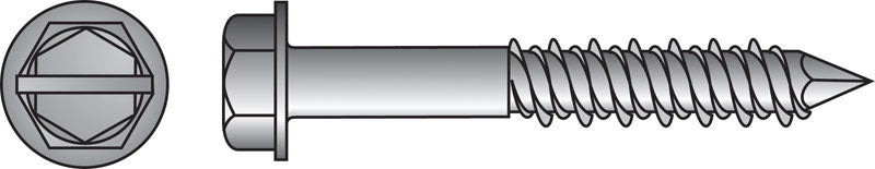 HILLMAN - Hillman Tapper 1/4 in. D Steel Hex Head Concrete Screw Anchor 100 pk [375293]