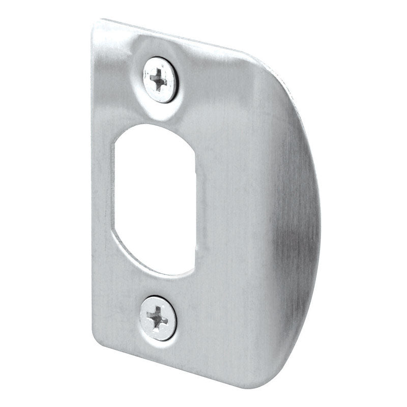 PRIME-LINE - Prime-Line 2.25 in. H X 1.44 in. L Satin Stainless Steel Latch Strike Plate