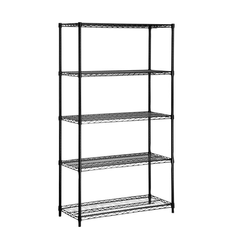 HONEY-CAN-DO - Honey-Can-Do 72 in. H X 36 in. W X 16 in. D Steel Shelving Unit