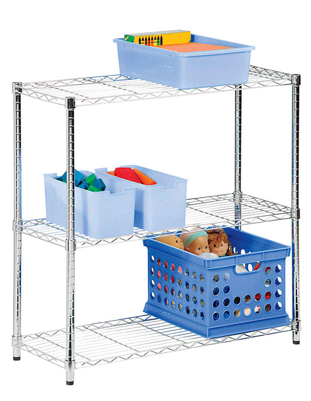 HONEY-CAN-DO - Honey-Can-Do 30 in. H X 24 in. W X 14 in. D Steel Shelving Unit