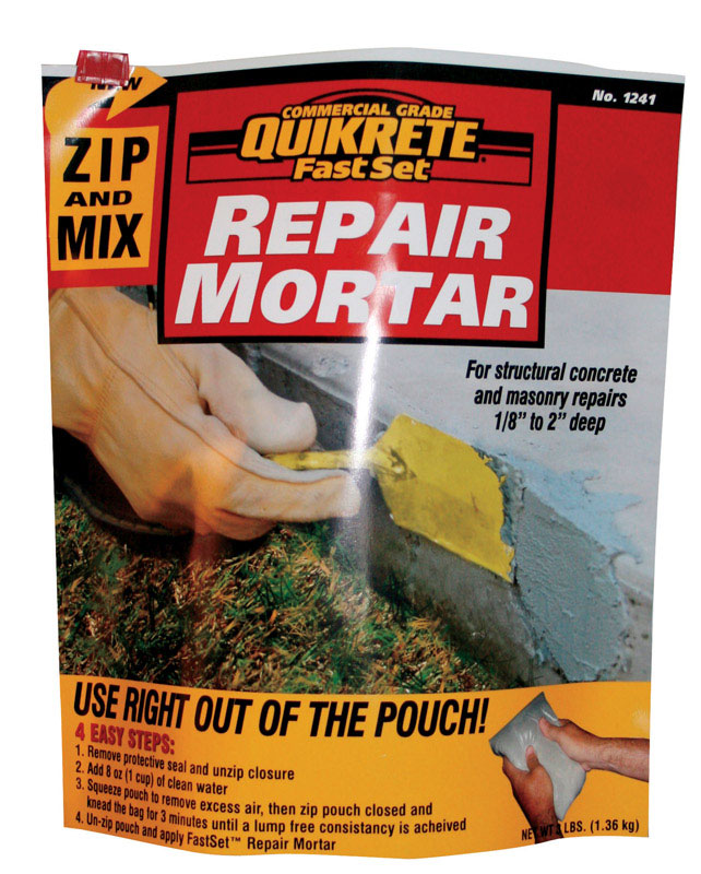 QUIKRETE - Quikrete Fast Set Repair Mortar 3 lb Gray