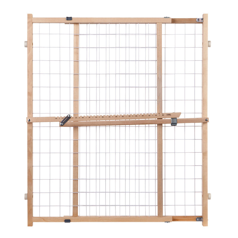 NORTH STATES - North States Gray 32 in. H X 29-1/2-50 in. W Wood Wire Mesh Gate