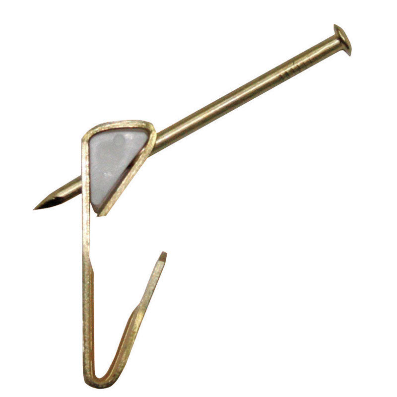 OOK - OOK ReadyNail Brass-Plated Conventional Picture Hook 10 lb 6 pk